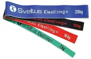 Sveltus Set of 4 Elasti'ring 7 kg-10 kg-15 kg-20 kg Multi Fitnessband #1046655