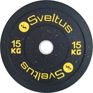 SVELTUS OLYMPIC DISC BUMPER 15 kg x 50 mm Gewichtsscheibe, schwarz, größe