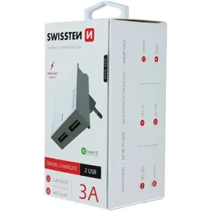 Swissten Netzadapter SMART IC 2 x USB 3A - weiß