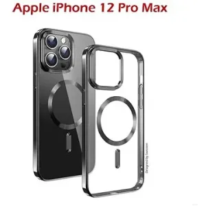 Swissten Clear Jelly MagStick Metallic für iPhone 12 Pro Max schwarz