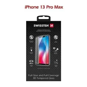 Swissten 3D Full Glue für Apple iPhone 13 Pro Max - schwarz