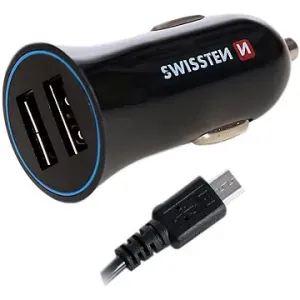 Swissten Adapter 2,4 A + Micro-USB-Kabel - 1,5 m