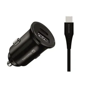 Swissten CL Adapter für Samsung Super Fast Charging 25W + Kabel USB-C/USB-C 1,2 m schwarz