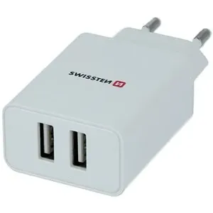 Swissten-Netzwerkadapter SMART IC 2.1A + USB-C-Kabel 1.2m weiß