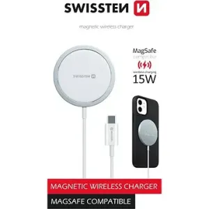 Swissten MagStick Wireless Ladegerät für Apple iPhone (kompatibel mit MagSafe)