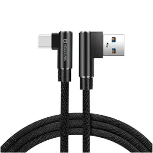 Swissten Arcade Textil-Datenkabel USB/USB-C - 1,2 m - schwarz