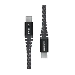 Swissten Kevlar USB-C / USB-C 1.5m anthrazit