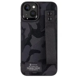Tactical Camo Troop Drag Strap Kryt pro Apple iPhone 14 Plus Black