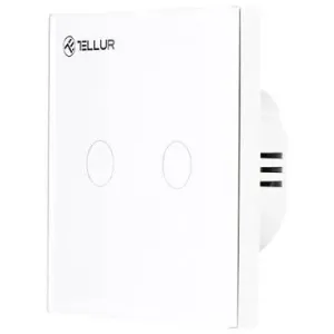 Tellur WiFi Smart Switch, 2 Anschlüsse, 1800 W, 10 A., weiß