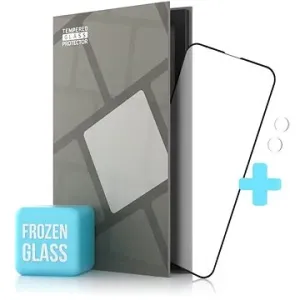 Tempered Glass Protector matt für iPhone 13 mini - schwarz + Kameraglas (Case Friendly)