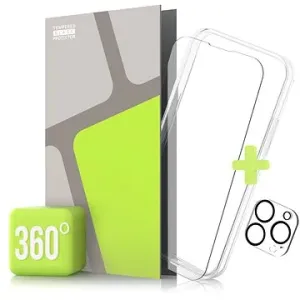 Tempered Glass Protector 360° für iPhone 14 Pro + Kameraglas + Schutzrahmen