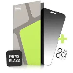 Tempered Glass Protector für iPhone 14 Pro - Privacy Glass + Kameraglas (Case Friendly)