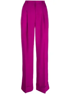 THE ANDAMANE - Wide Leg Satin Trousers #1403505