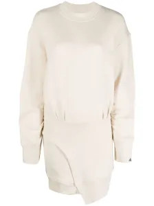 THE ATTICO - Ivory Fleece Mini Dress #1316821