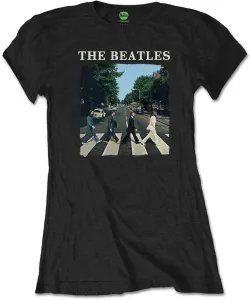 The Beatles T-Shirt Abbey Road & Logo Damen Black L