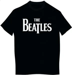 The Beatles T-Shirt Drop T Logo Black L #62597