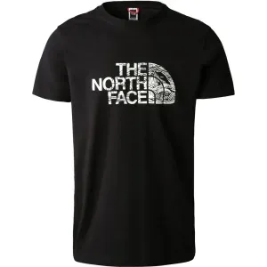 The North Face M S/S WOODCUT DOME TEE Herrenshirt, schwarz, größe #1276018