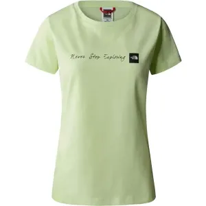 The North Face W S/S NEVERSTOPEXPLORING TEE Damenshirt, hellgrün, größe