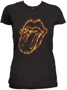 The Rolling Stones T-Shirt Flaming Tongue Black M