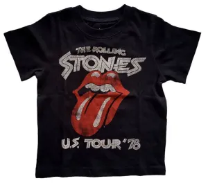 The Rolling Stones T-Shirt The Rolling Stones US Tour '78 Unisex Black 3 Years