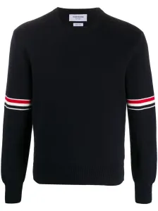 THOM BROWNE - Cotton Sweater With Logo
