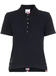 THOM BROWNE - Rwb Cotton Polo Shirt #1516586