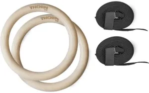 Thorn FIT Wood Gymnastic Rings with Straps Krafttrainings-Hängesystem