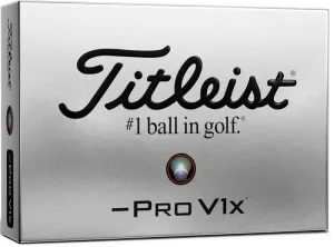 Titleist Pro V1x 2021 Golf Balls White Left Dash #80910