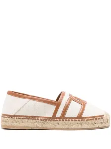 TOD'S - Canvas And Leather Espadrilles #1532296