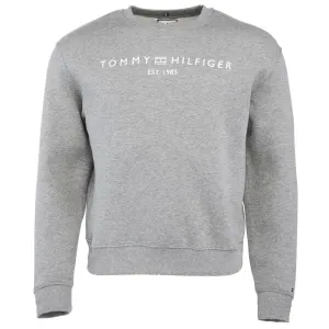 Tommy Hilfiger MDRN REG CORP LOGO C-NK SWTSHRT Damen Sweatshirt, grau, größe #1367454