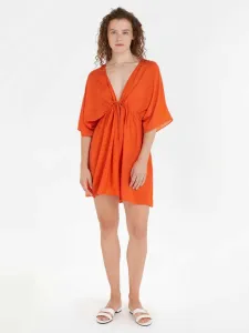 Tommy Hilfiger Cover Up Short Dress SS Kleid Orange #1112389