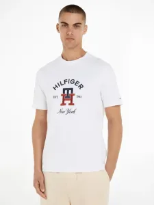 Tommy Hilfiger Curved Monogram T-Shirt Weiß
