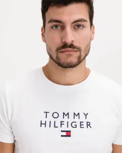 Tommy Hilfiger Embroidered Logo T-Shirt Weiß
