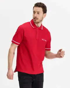 Tommy Hilfiger Tipped Signature Polo T-Shirt Rot #731513