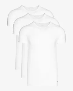 Tommy Hilfiger CN TEE SS 3 PACK PREMIUM ESSENTIALS Herrenshirt, weiß, größe M #730092