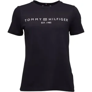 Tommy Hilfiger LOGO CREW NECK Damenshirt, dunkelblau, größe