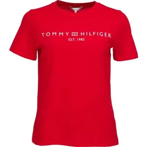 Tommy Hilfiger LOGO CREW NECK Damenshirt, rot, größe