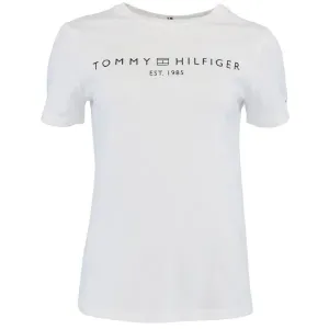 Tommy Hilfiger LOGO CREW NECK Damenshirt, weiß, größe #1420672