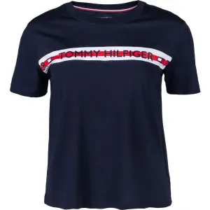 Tommy Hilfiger SS TEE Damenshirt, dunkelblau, veľkosť XS