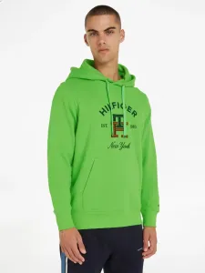 Tommy Hilfiger Curved Monogram Hoody Sweatshirt Grün