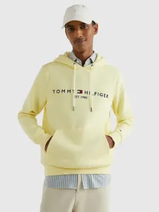 Tommy Hilfiger Tommy Logo Hoody Sweatshirt Gelb