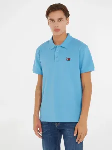 Tommy Jeans Badge Polo T-Shirt Blau