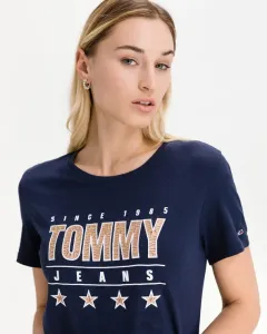Tommy Jeans Slim Metallic T-Shirt Blau