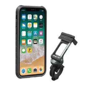 Hülle Topeak RideCase für iPhone X schwarz/grau TT9855BG