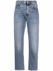 TOTEME - Straight Leg Cropped Denim Jeans #1296549