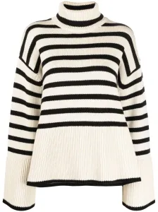 TOTEME - Striped Wool Turtle-neck Sweater #1474036