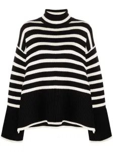 TOTEME - Striped Wool Turtle-neck Sweater #1477048