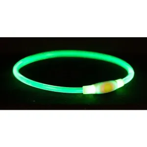 TRIXIE FLASH LIGHT RING USB S-M Leuchtendes Halsband, grün, größe
