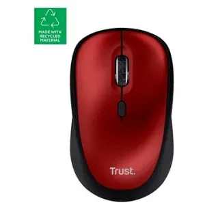 TRUST YVI+ Wireless Mouse - ECO zertifiziert - rot