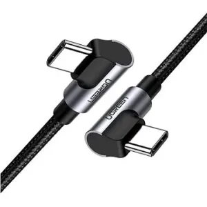 UGREEN Angled USB-C M/M Cable Aluminium Shell with Braided 1 m Black